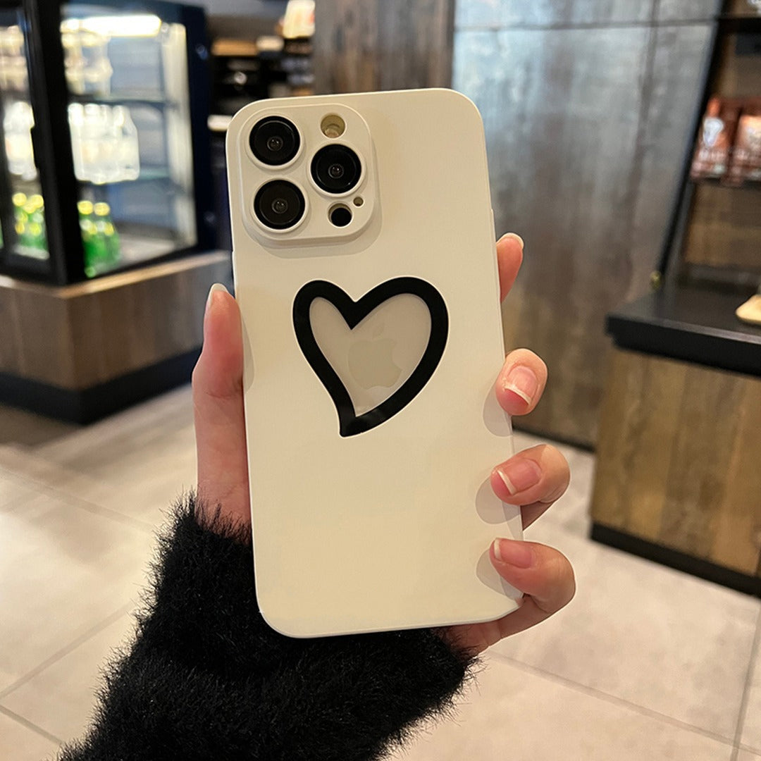 iPhone 13 Series Heart Shape Logo Design Case