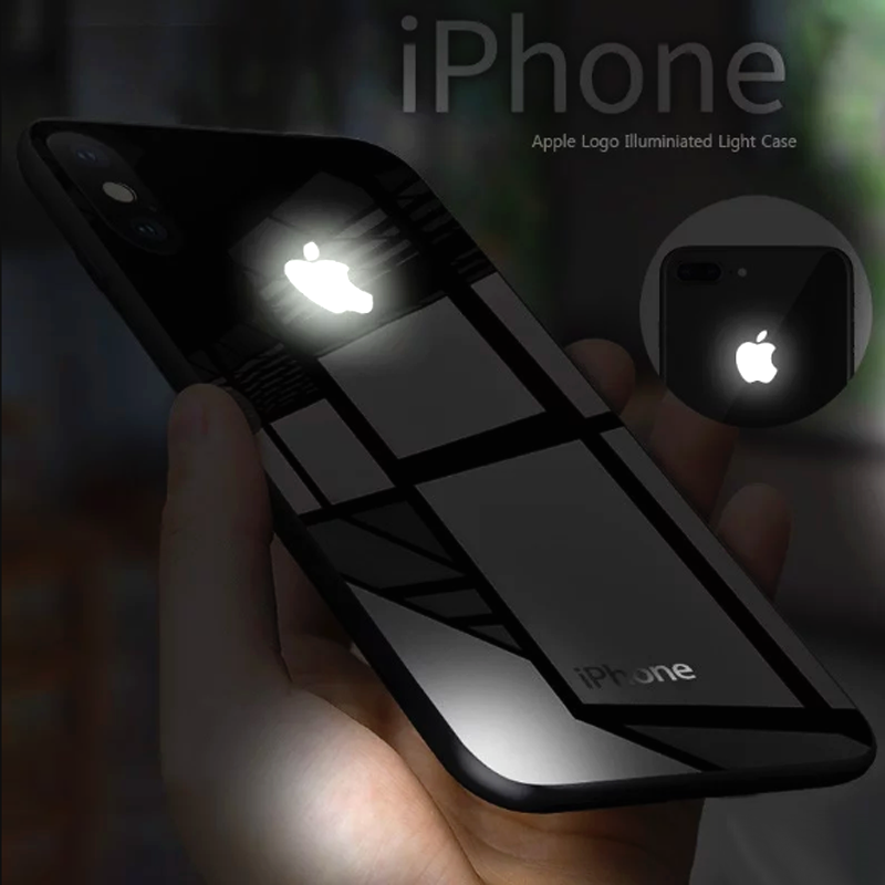 iPhone X LED Glass Back Case