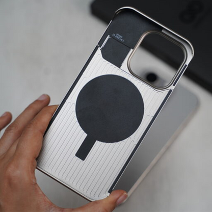 Genuine Vegan Leather Phone Case With Titanium Frame