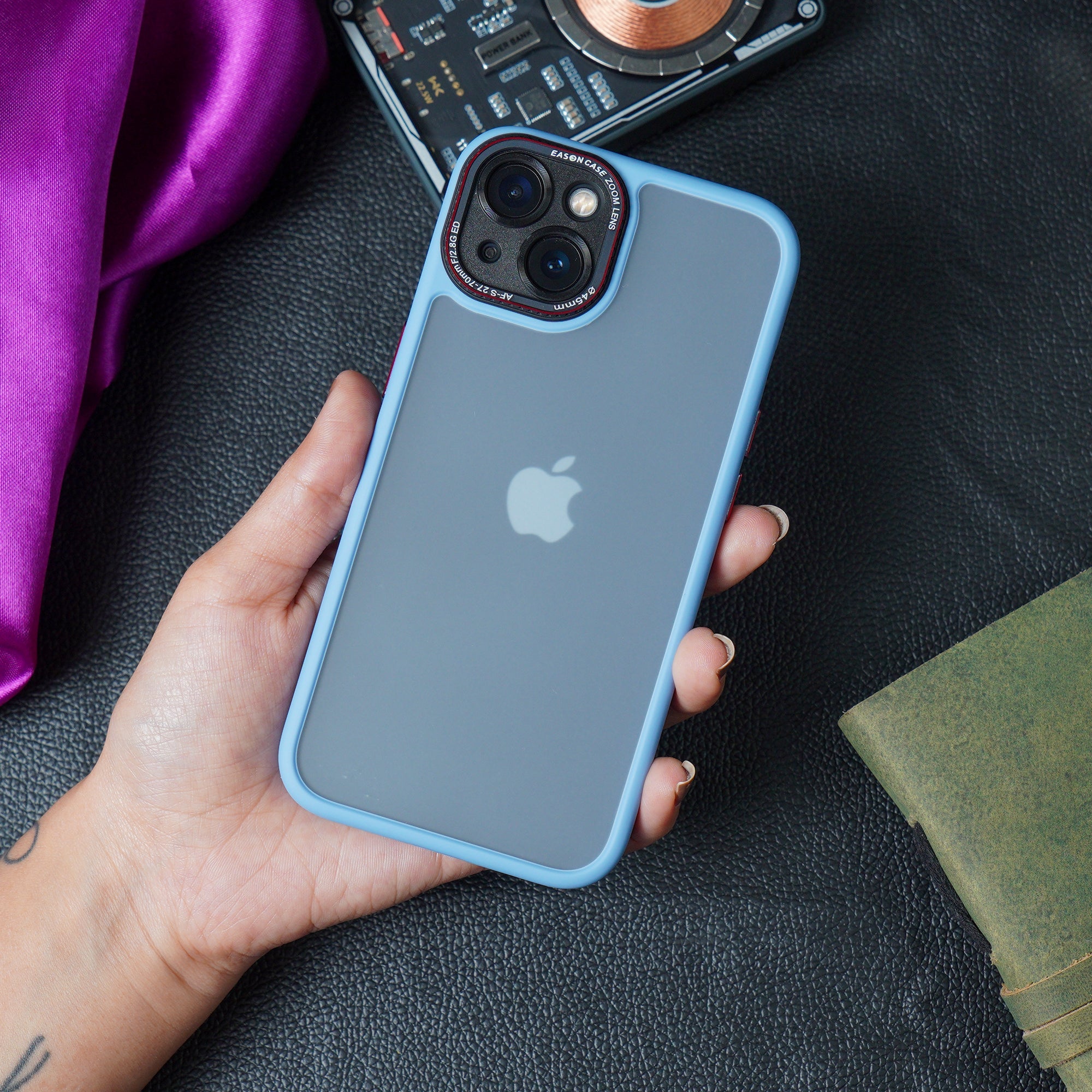 Luxury Matte Shockproof Armor Case -iPhone