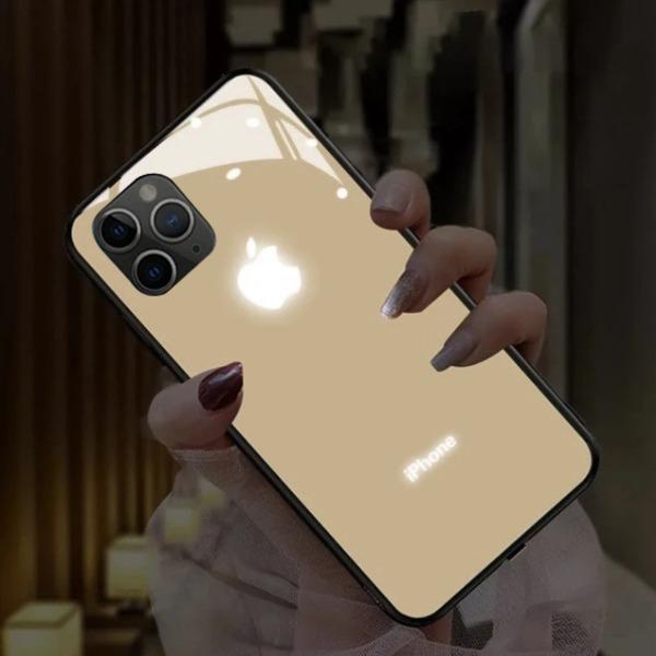 iPhone Series LED Logo Glass Back Case