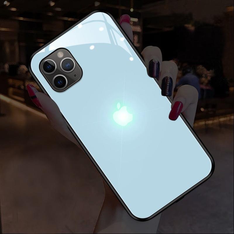 iPhone Series LED Logo Glass Back Case