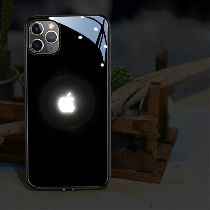 iPhone Series LED Logo Glass Back Case