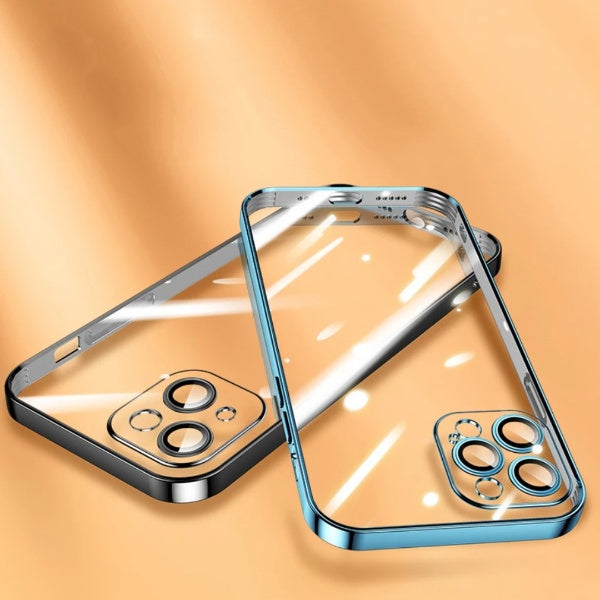 iPhone - Luxury Electroplating Clear Camera Protective Soft TPU Case