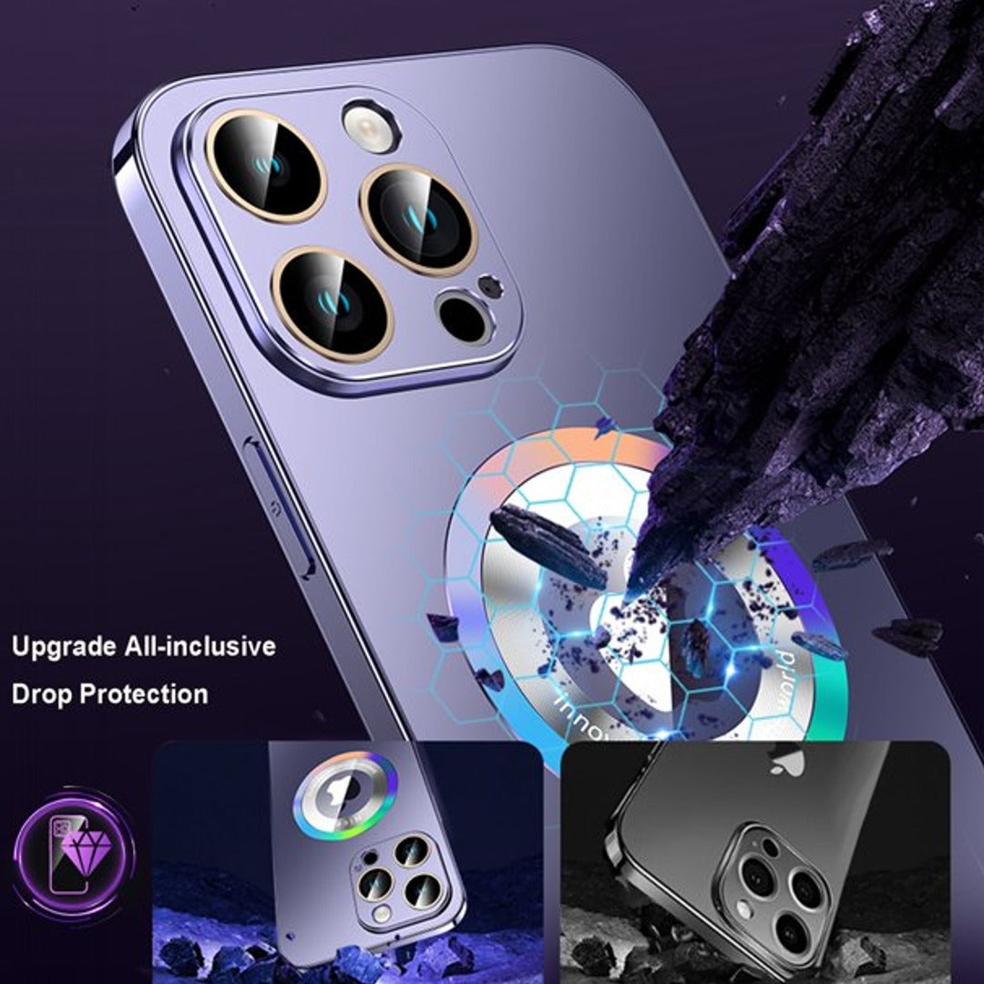 iPhone 14 Series Colorful Logo Magnetic Protective Case