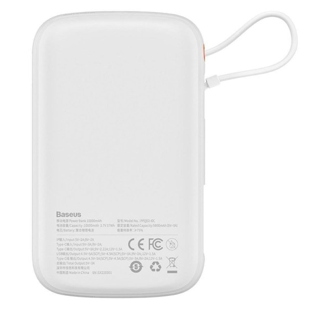 Qpow™ 10000mAh Power Bank with Type-C Cable