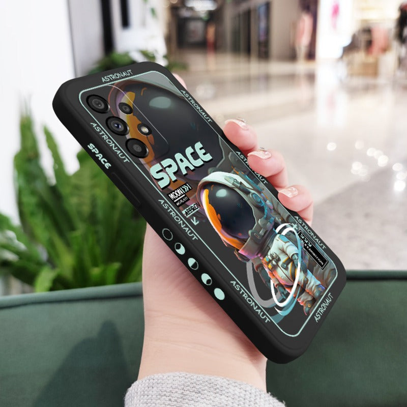 Luxury Space Astronaut Soft Silicone Case - Samsung