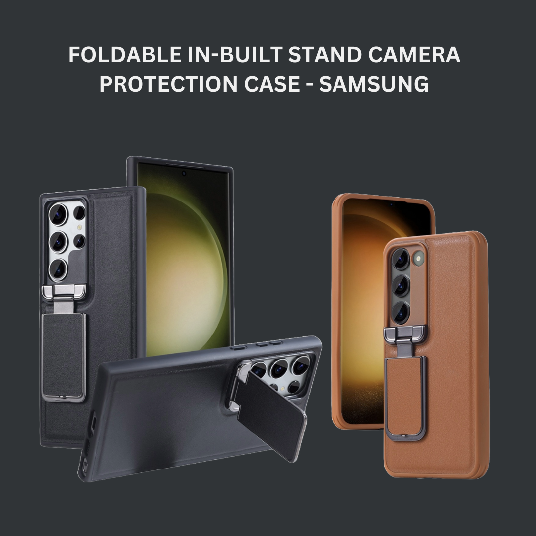 Foldable Stand Camera Protection Case - Samsung