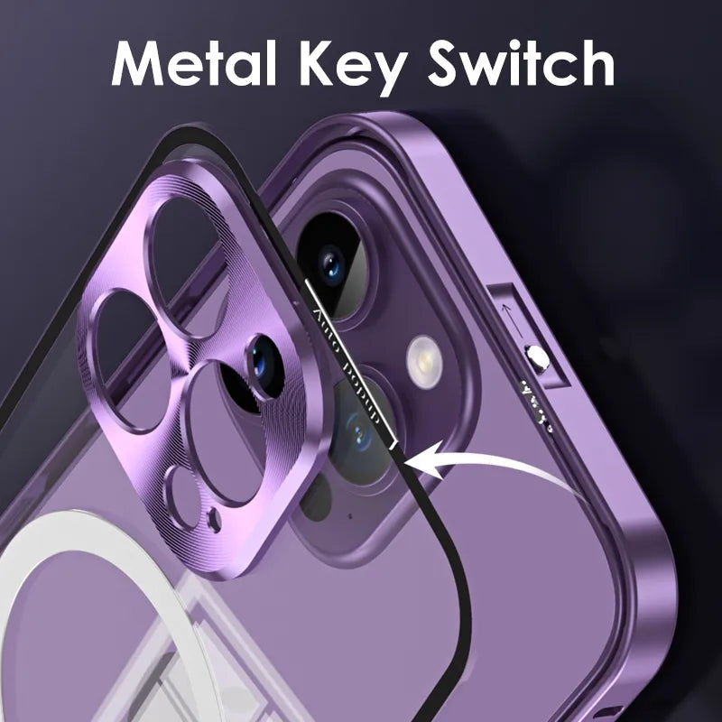 Transparent Metal Magsafe Case - iPhone