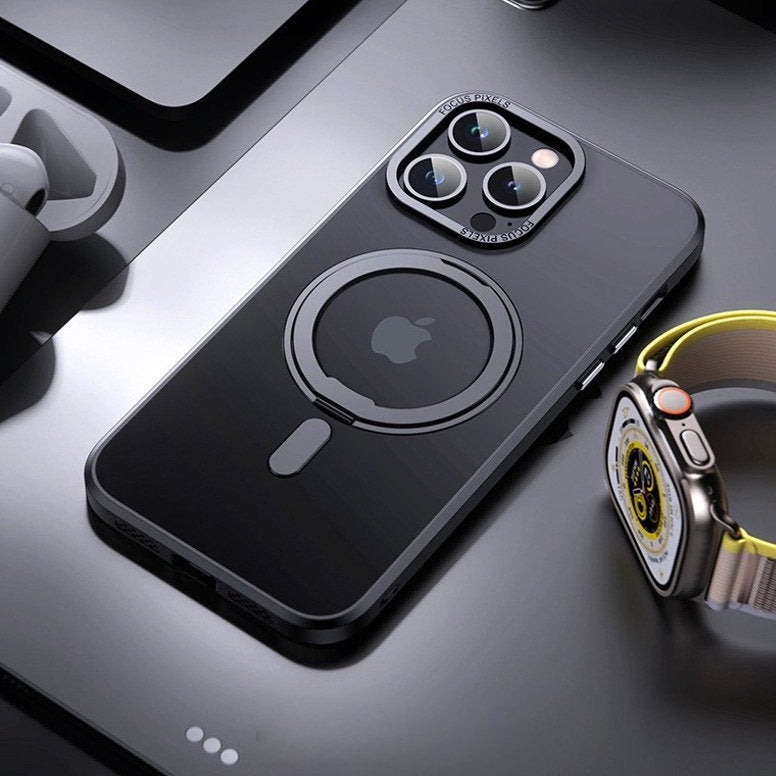 Magnetic 360° Rotation Ring Holder Case - iPhone