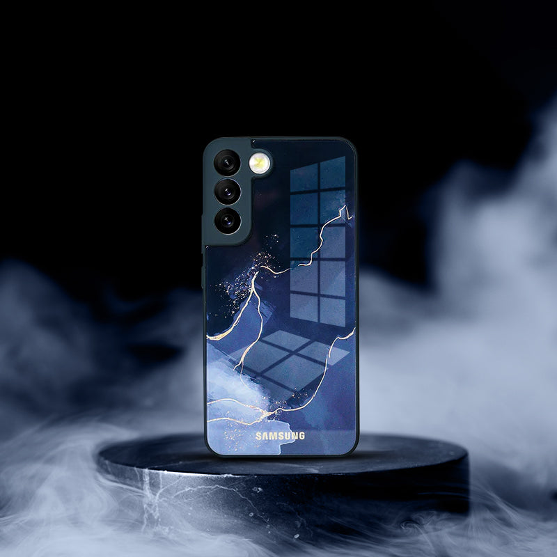 Galaxy Series Lightning Pattern Glass Back Case