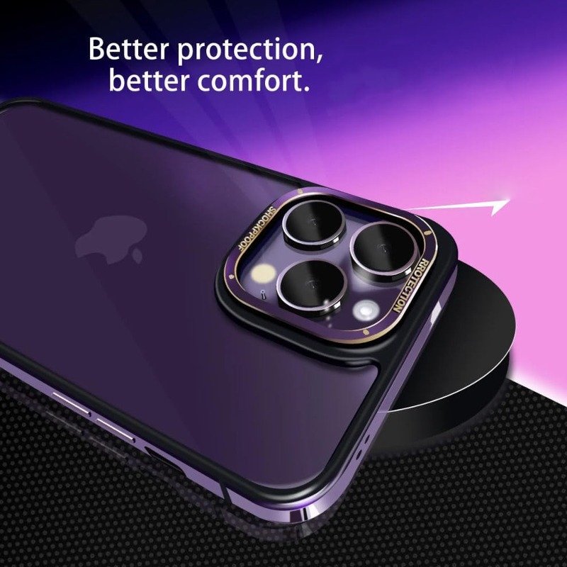 iPhone 15 Series Aluminium Defense Shield Anti Drop Frame