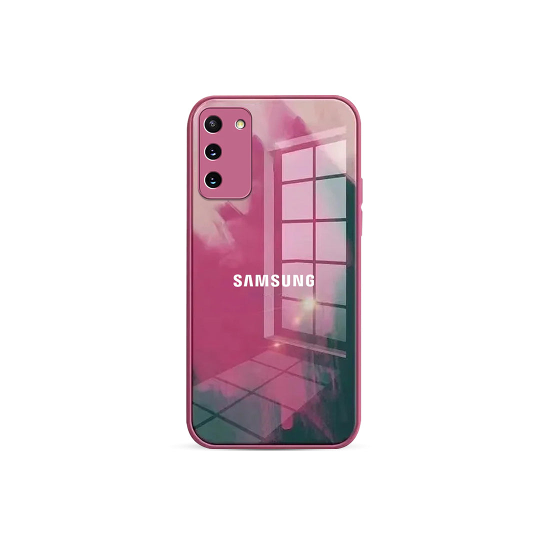 Watercolor Anti-Scratch Wave Glass Case - Samsung