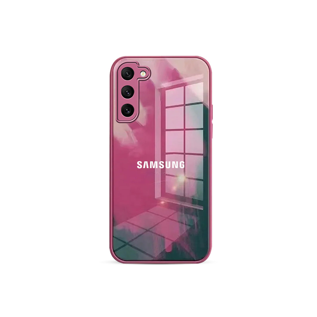 Watercolor Anti-Scratch Wave Glass Case - Samsung