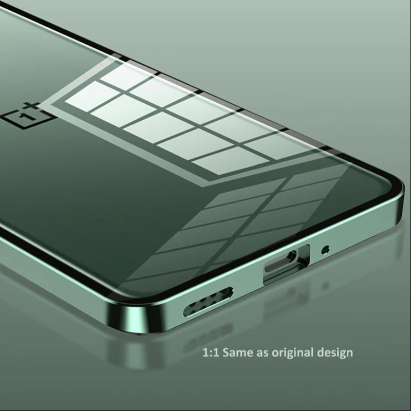 Aluminium Alloy Metal Frame Glass Case - OnePlus