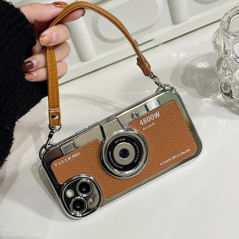 iPhone 15 Series Retro Camera Graphic Phone Case