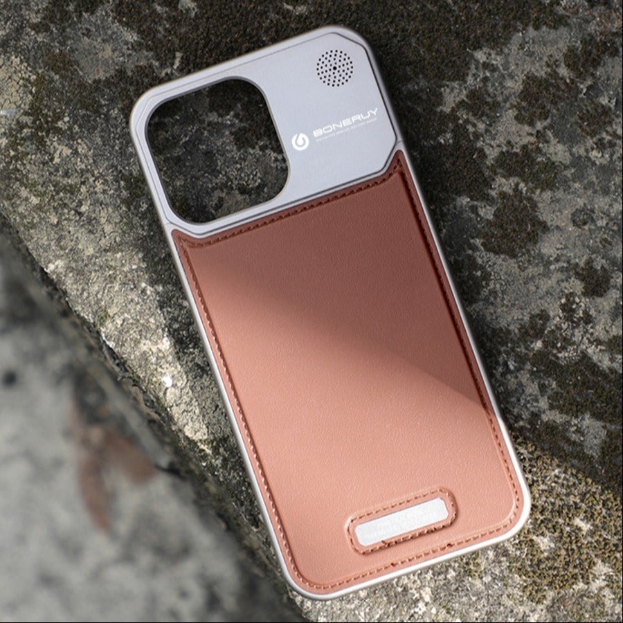 iPhone 15 Series Aero Flex Premium Metallic Leather Case