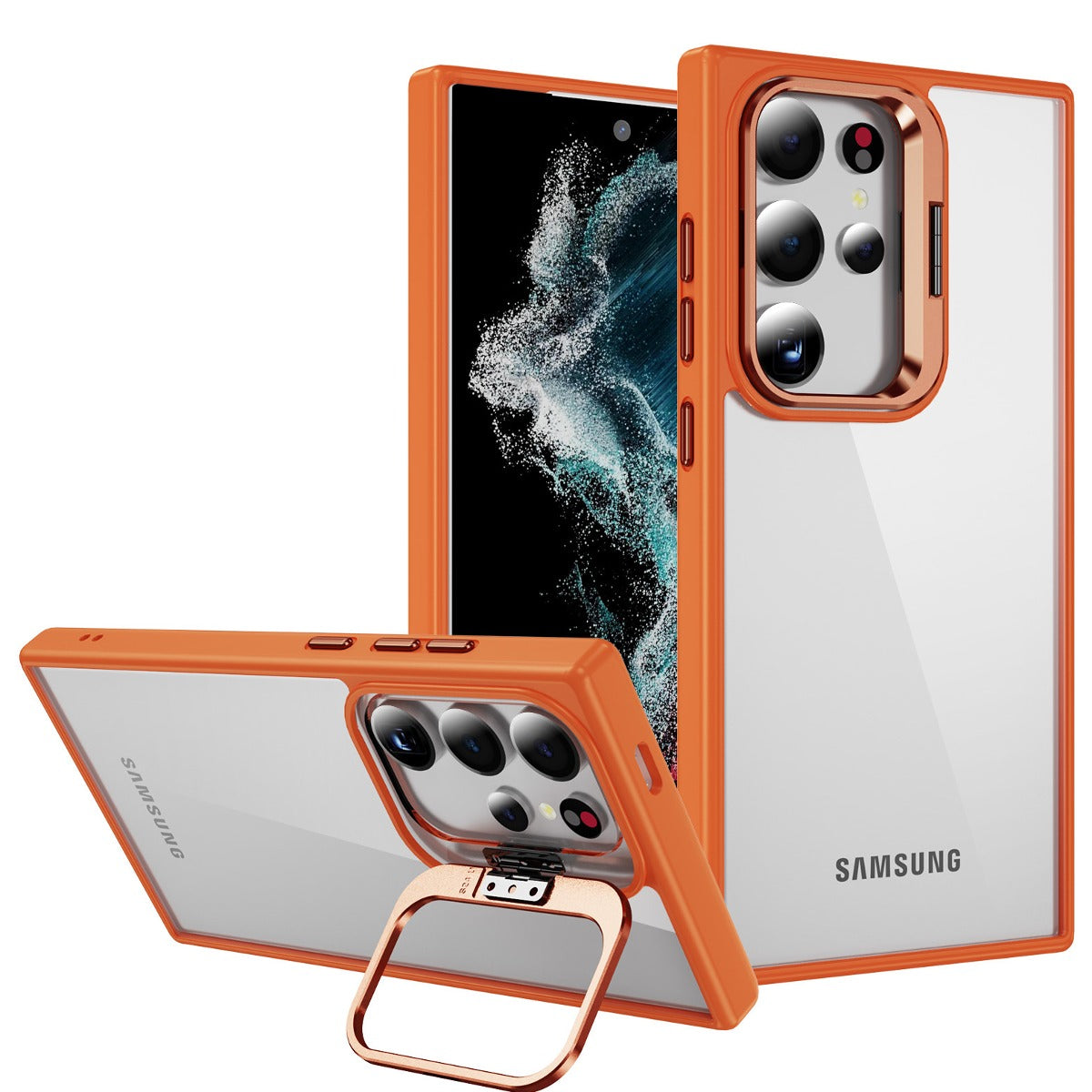 Foldable Camera Bracket Kickstand Case - Samsung