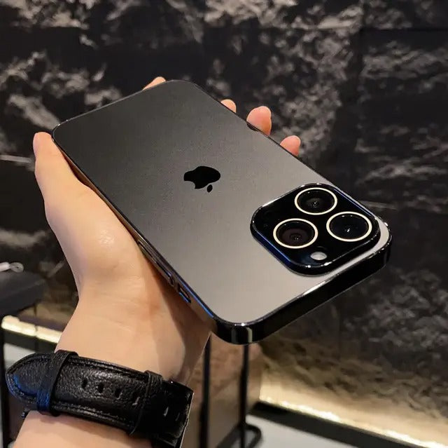 Matte Glass Pro Camera Lens Shell Case - iPhone