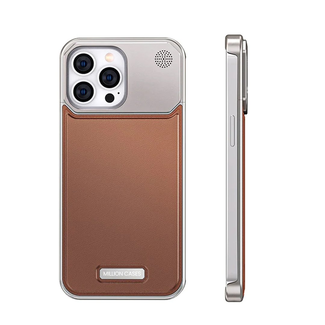 Aero Flex Premium Metallic Leather Case - iPhone