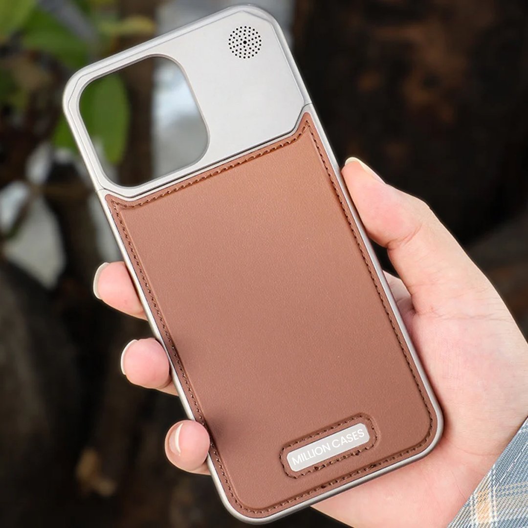 Aero Flex Premium Metallic Leather Case - iPhone