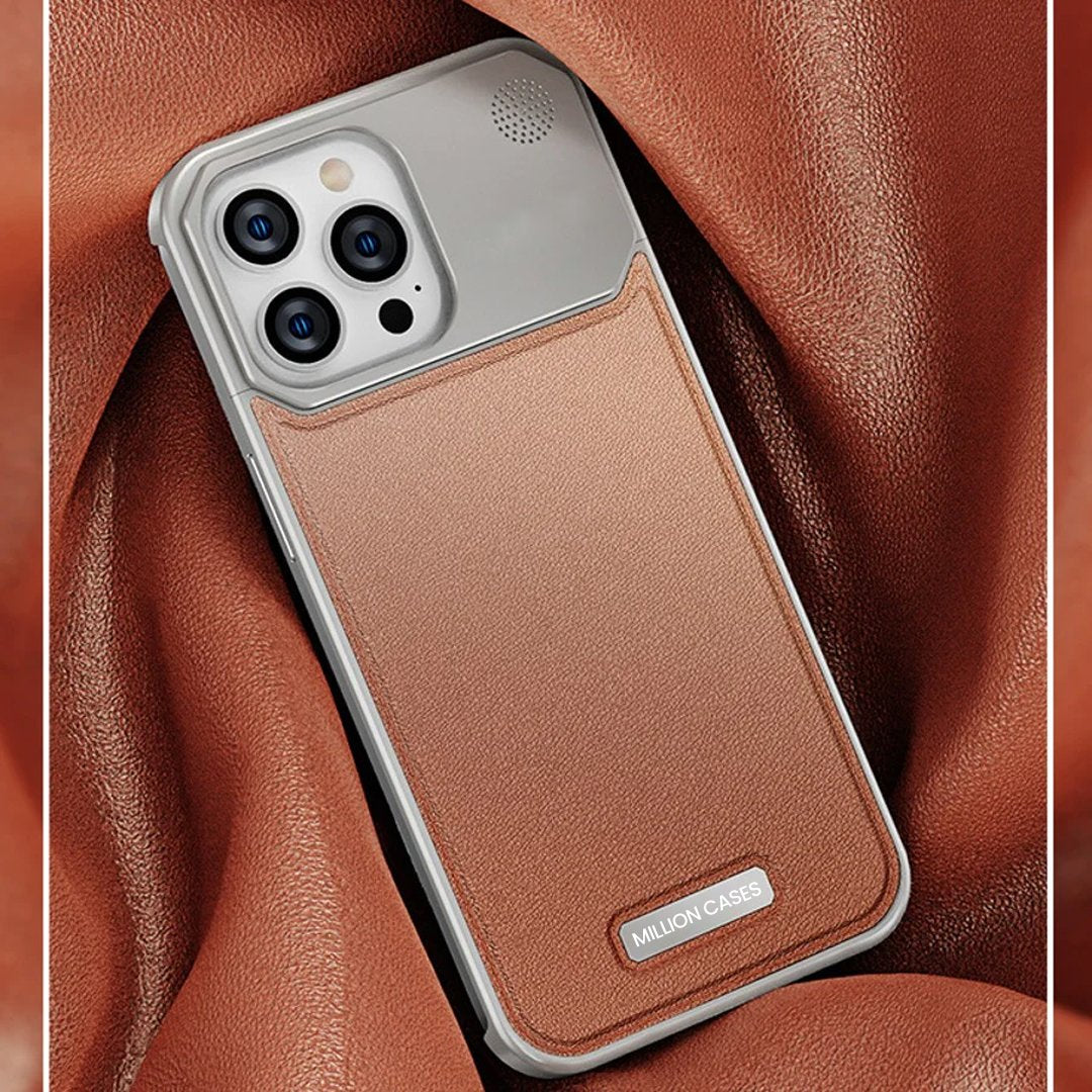 Aero Flex Premium Metallic Leather Case - iPhone