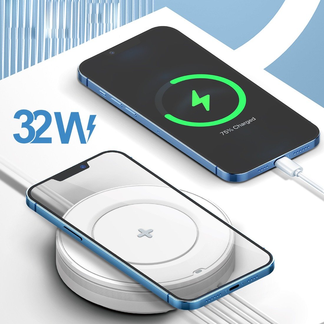 Power Hub Pro 32W USB Ports Wireless Charger