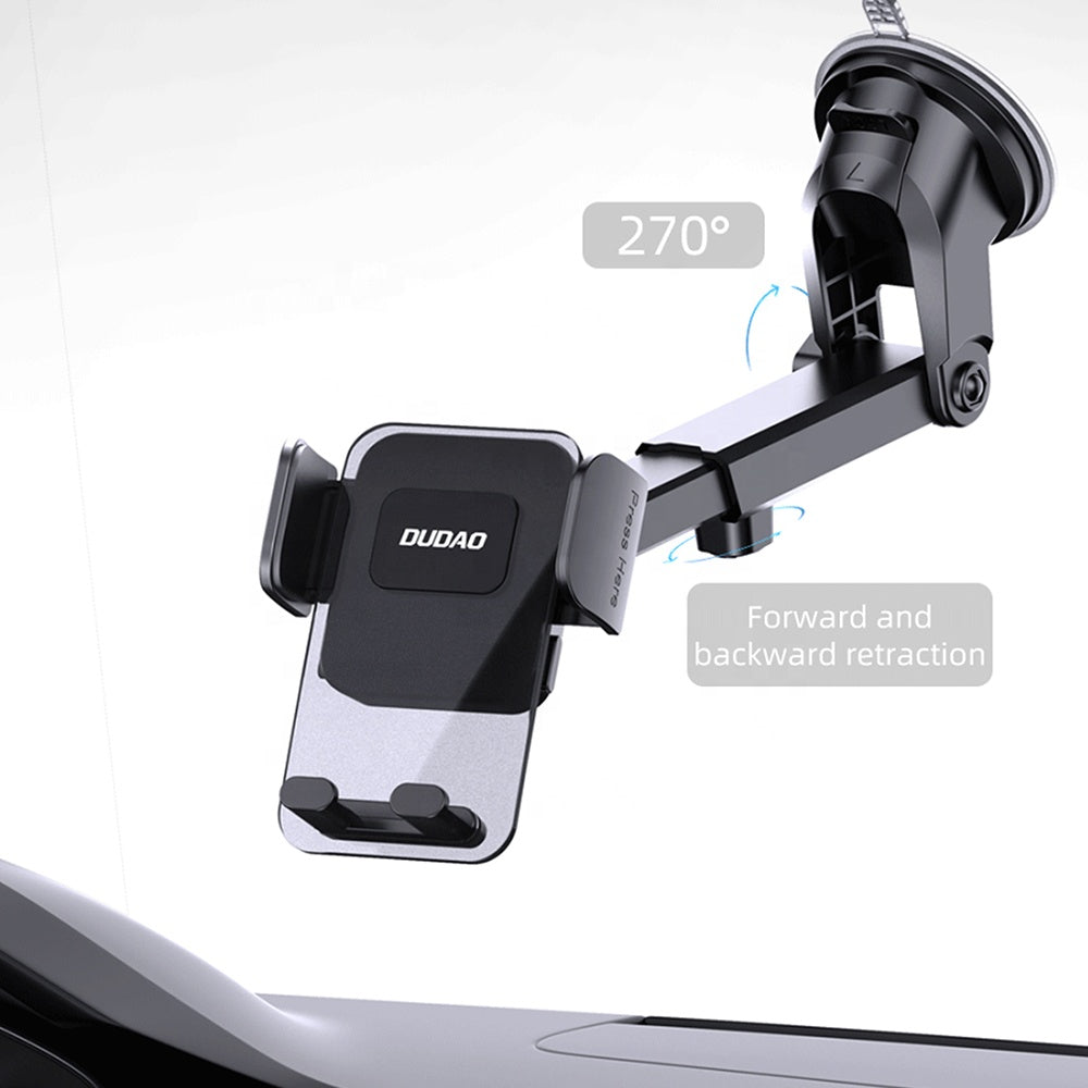 Flexi Grip Suction Cup Car Mount Phone Holder with Retractable Stand