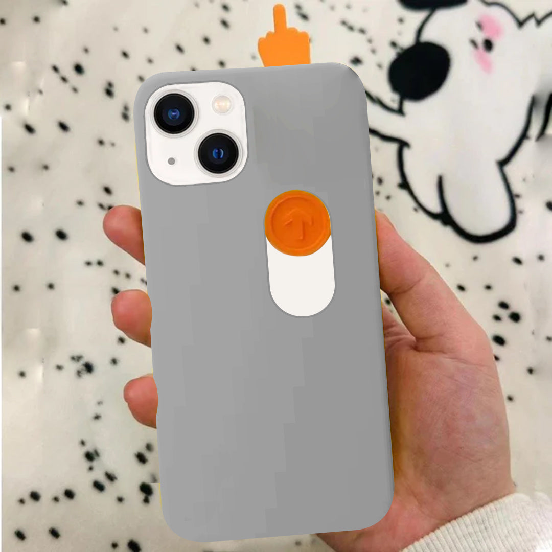 Funky Spoof 3D Finger Sliding Case - iPhone