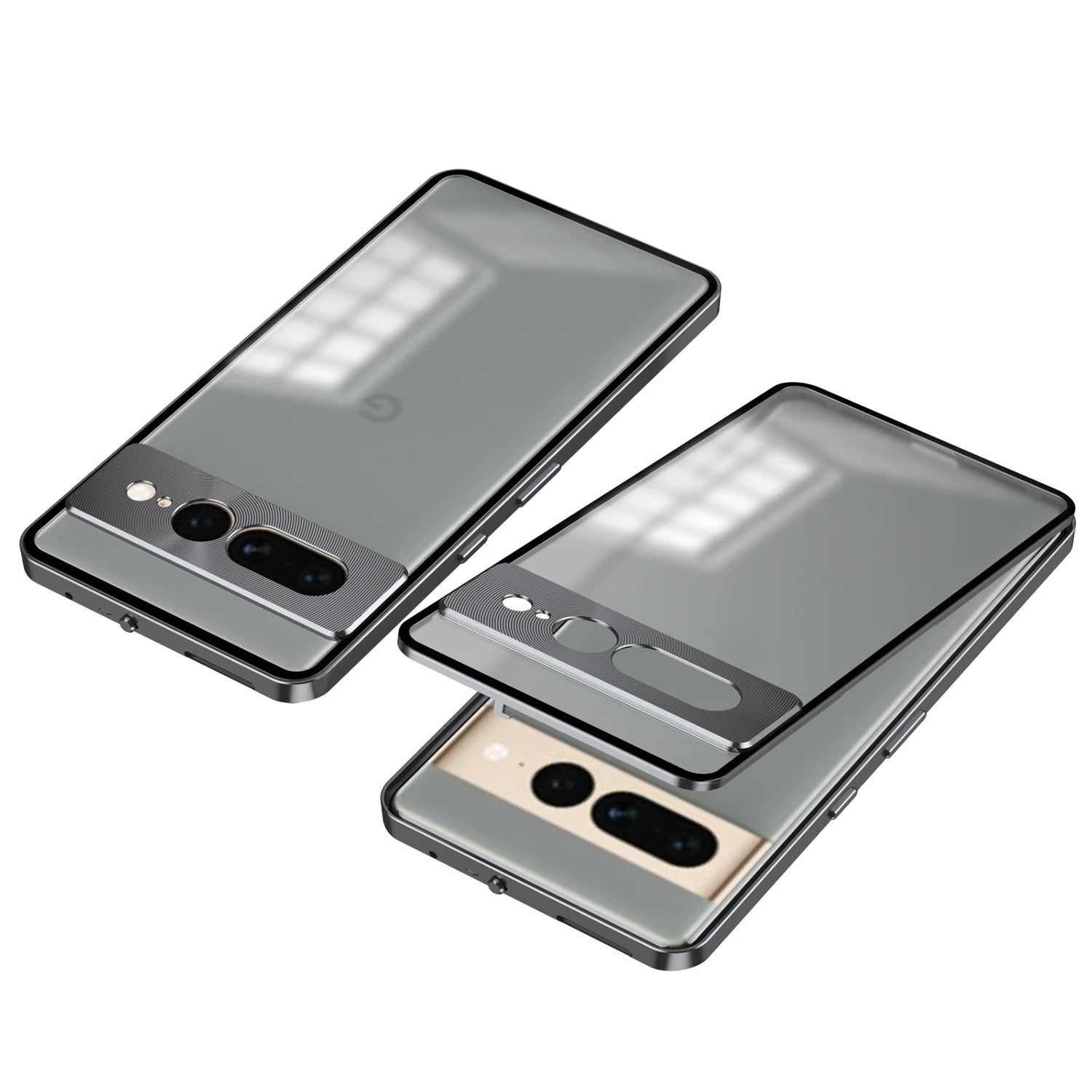 Frosty Dual Layer Metal Armor Case - Google