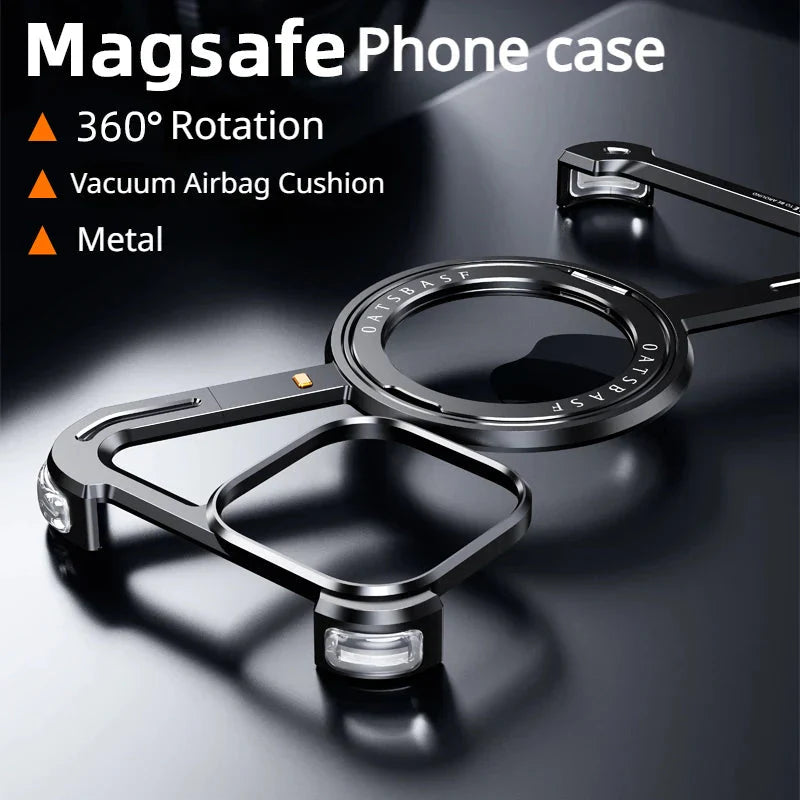 Corner Guard Titanium Magnetic Case - iPhone