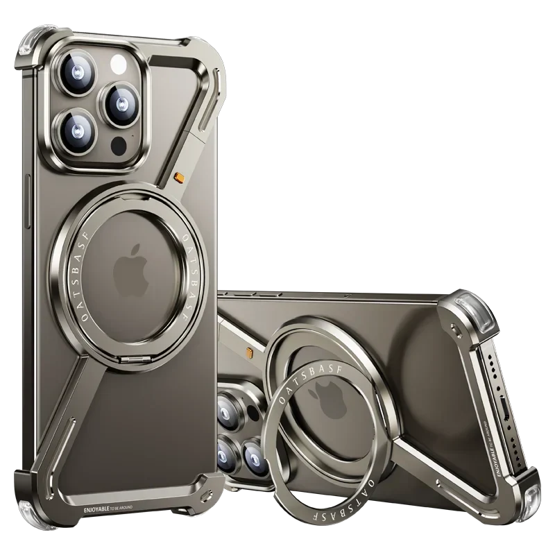 Corner Guard Titanium Magnetic Case - iPhone