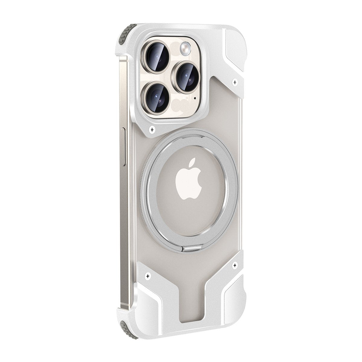 Titanium Rimless Magnetic Stand Case - iPhone