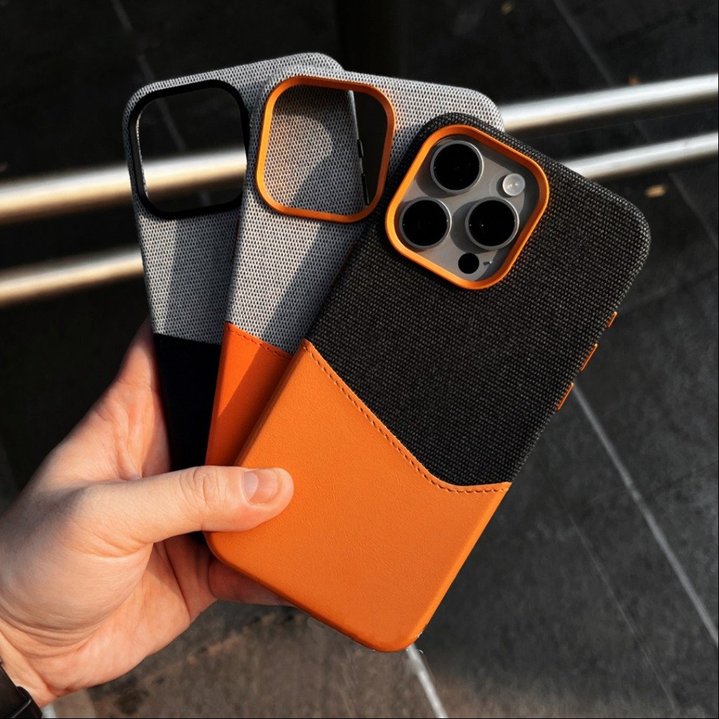 Sleek Dual Tone Card Holder Case - iPhone