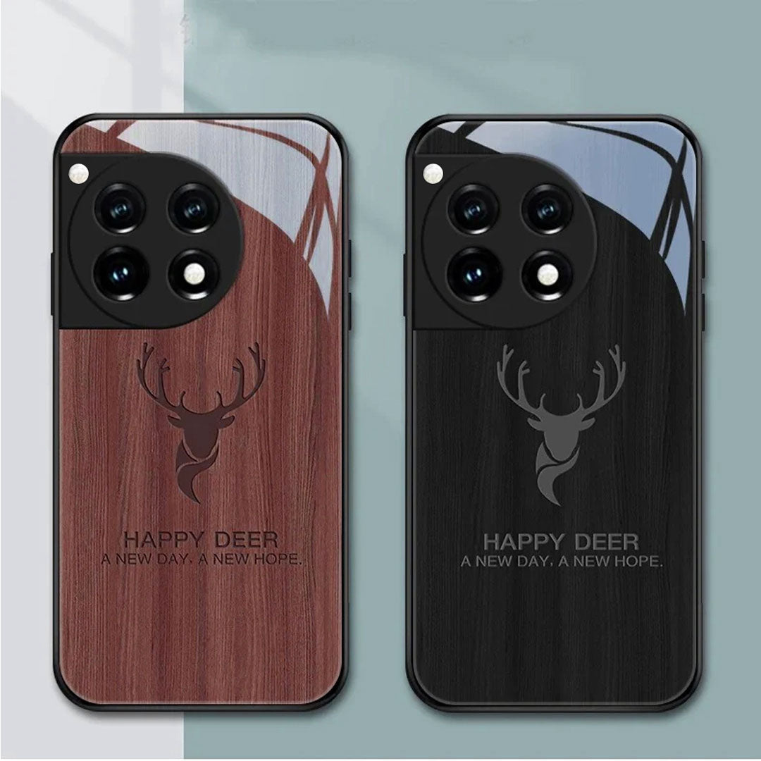 Rustic Wood Deer Grain Pattern Case - OnePlus