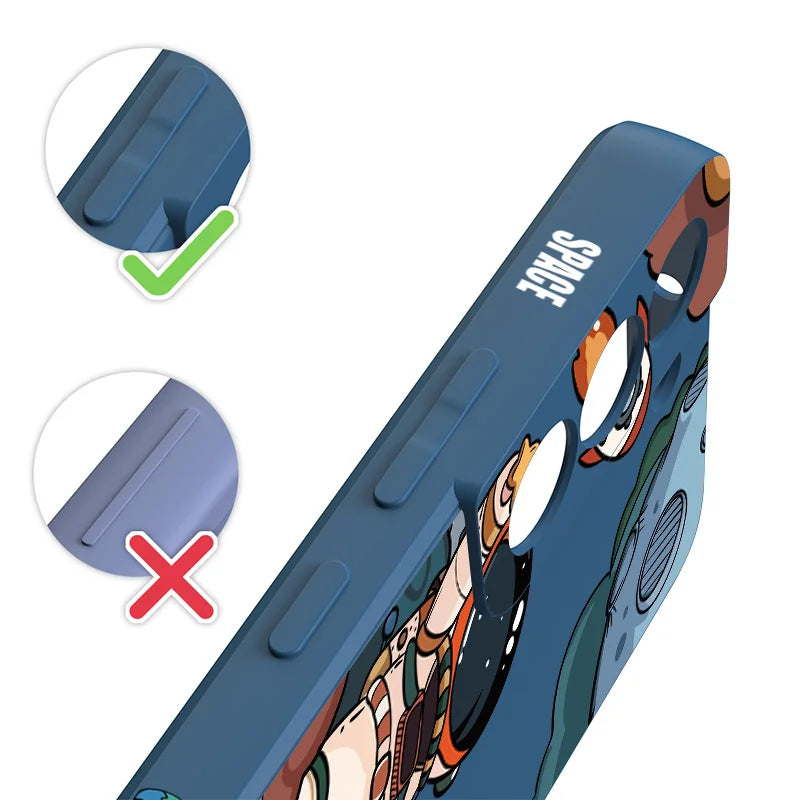 Invincible Anti-Shock Astronaut Cartoon Case - Nothing