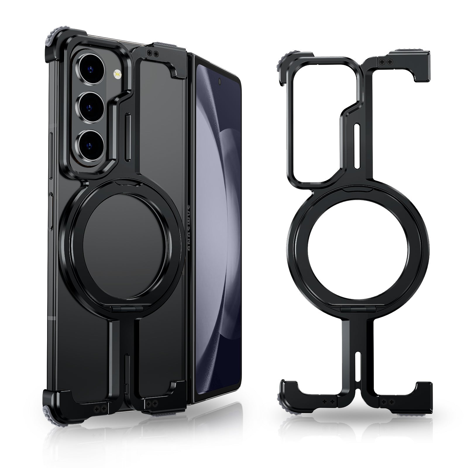 Galaxy Z Fold Series Pivot Guard Magnetic Ring Stand Case