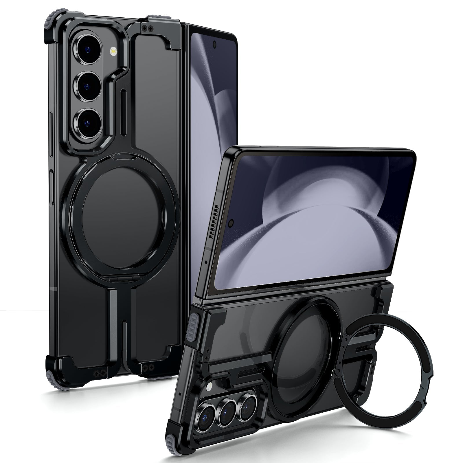 Galaxy Z Fold6 Pivot Guard Magnetic Ring Stand Case