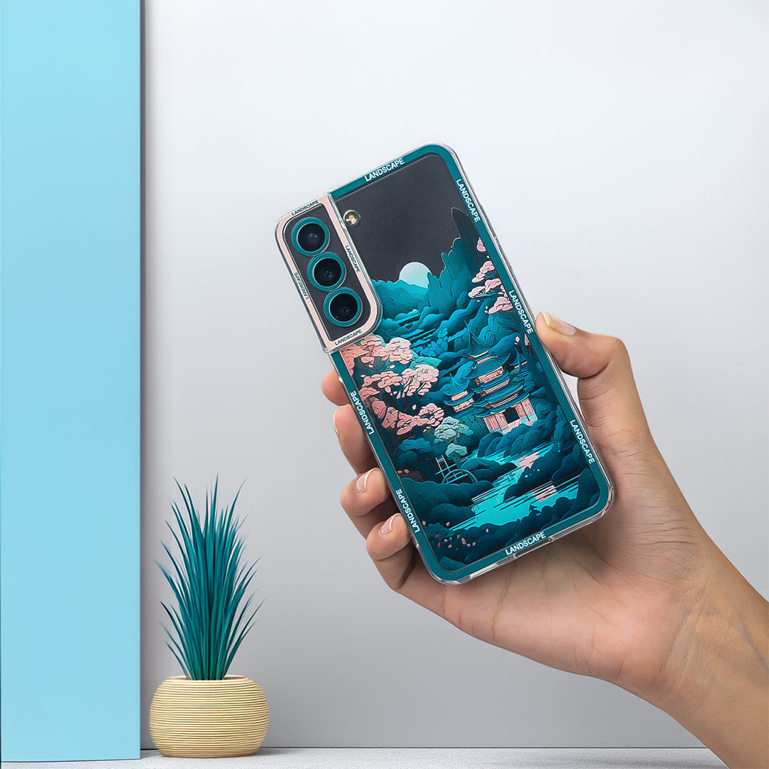 Japanese Landscape Pattern Soft Case - Samsung