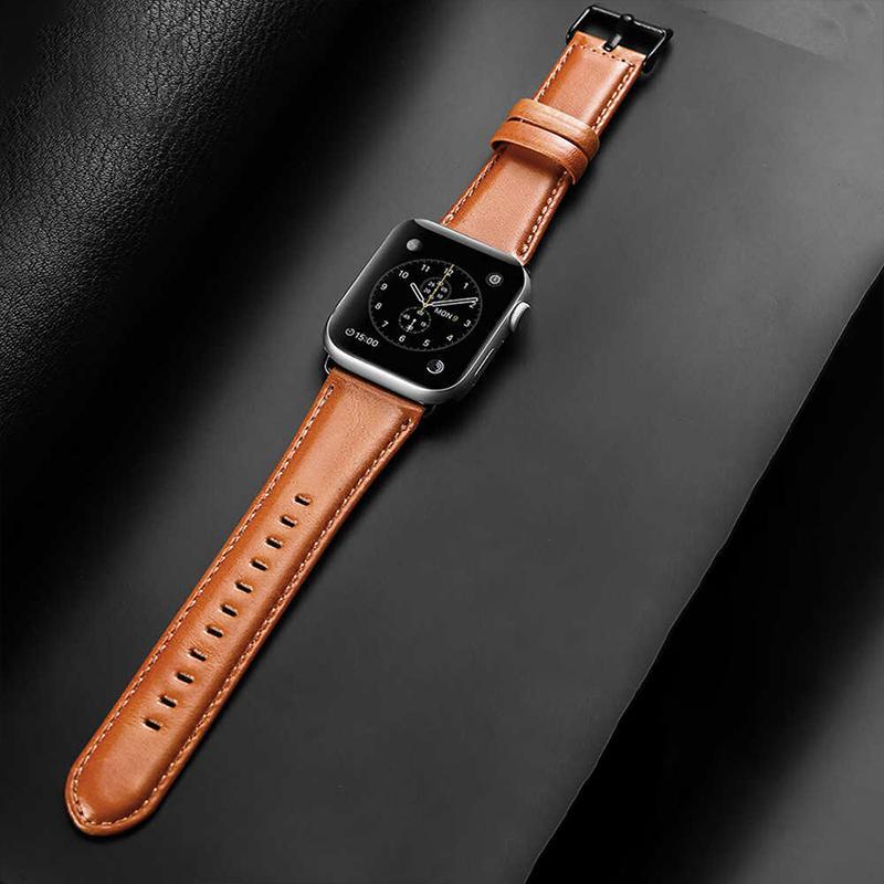 Santa Barbara ®️ Leather Brant Series Watch Strap