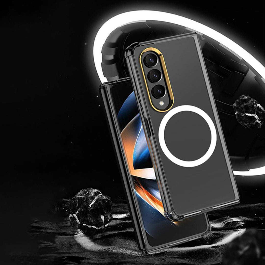 Galaxy Z Fold4 CrystalMag Embedded Metal Ring Case