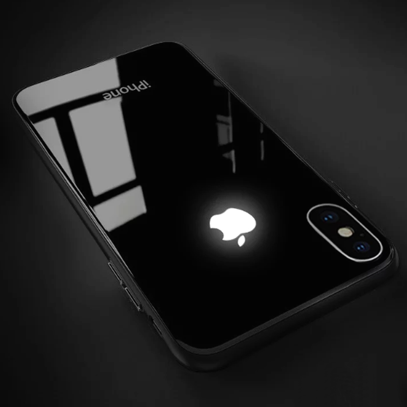 iPhone X LED Glass Back Case