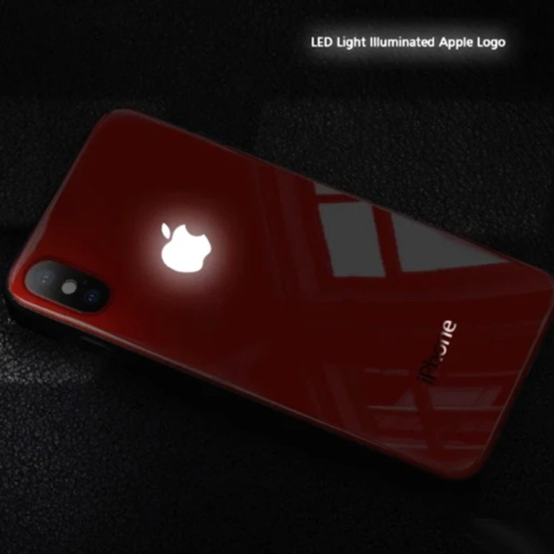 iPhone X Series Led Logo Glass Back Case