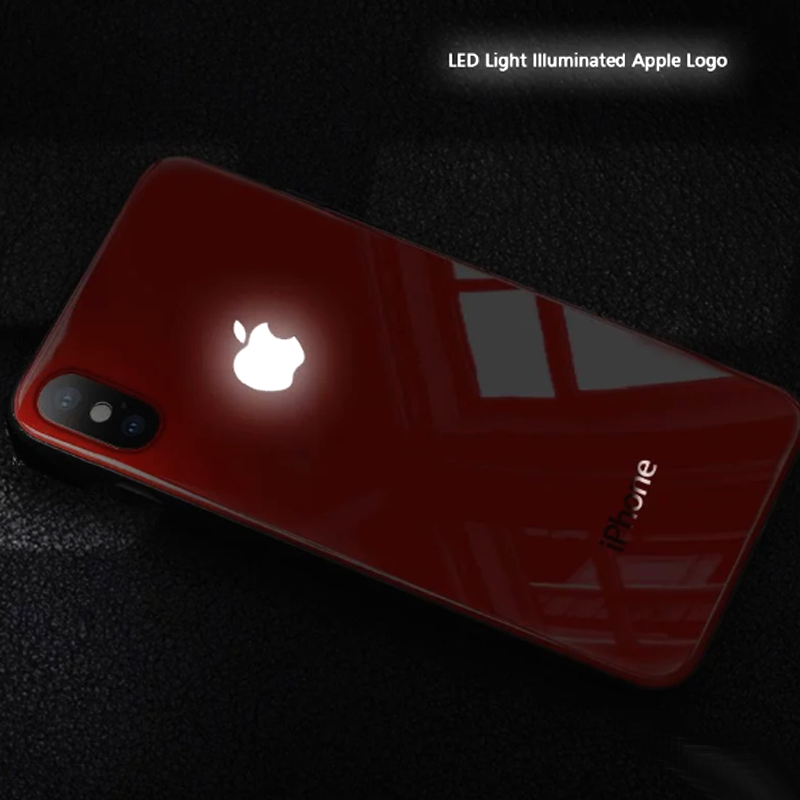 iPhone X LED Glass Back Case