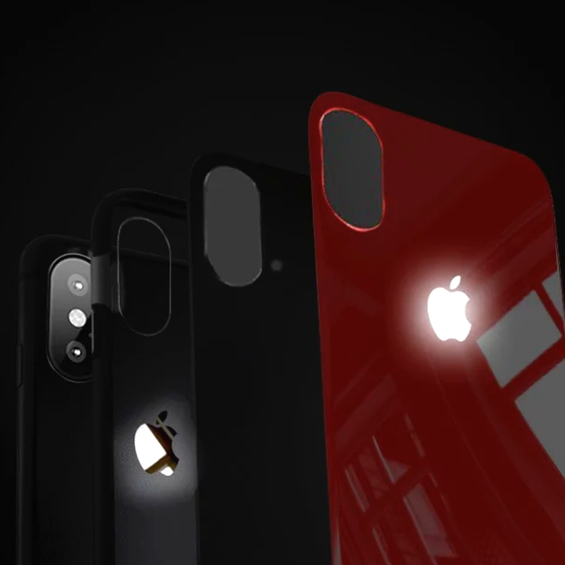 iPhone X LED Glass Back Case