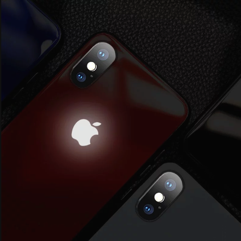 iPhone X LED Glass Back Case