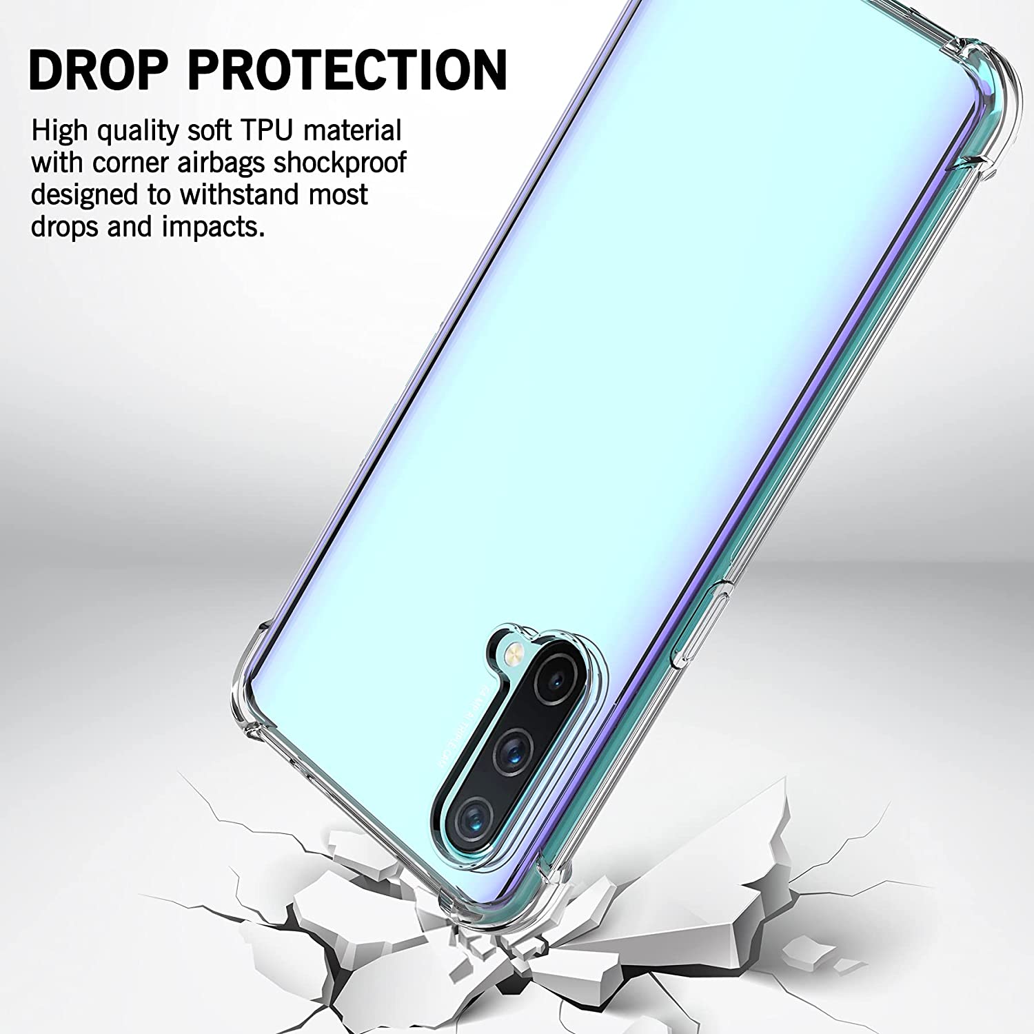 OnePlus Nord CE Anti-Knock TPU Transparent Case