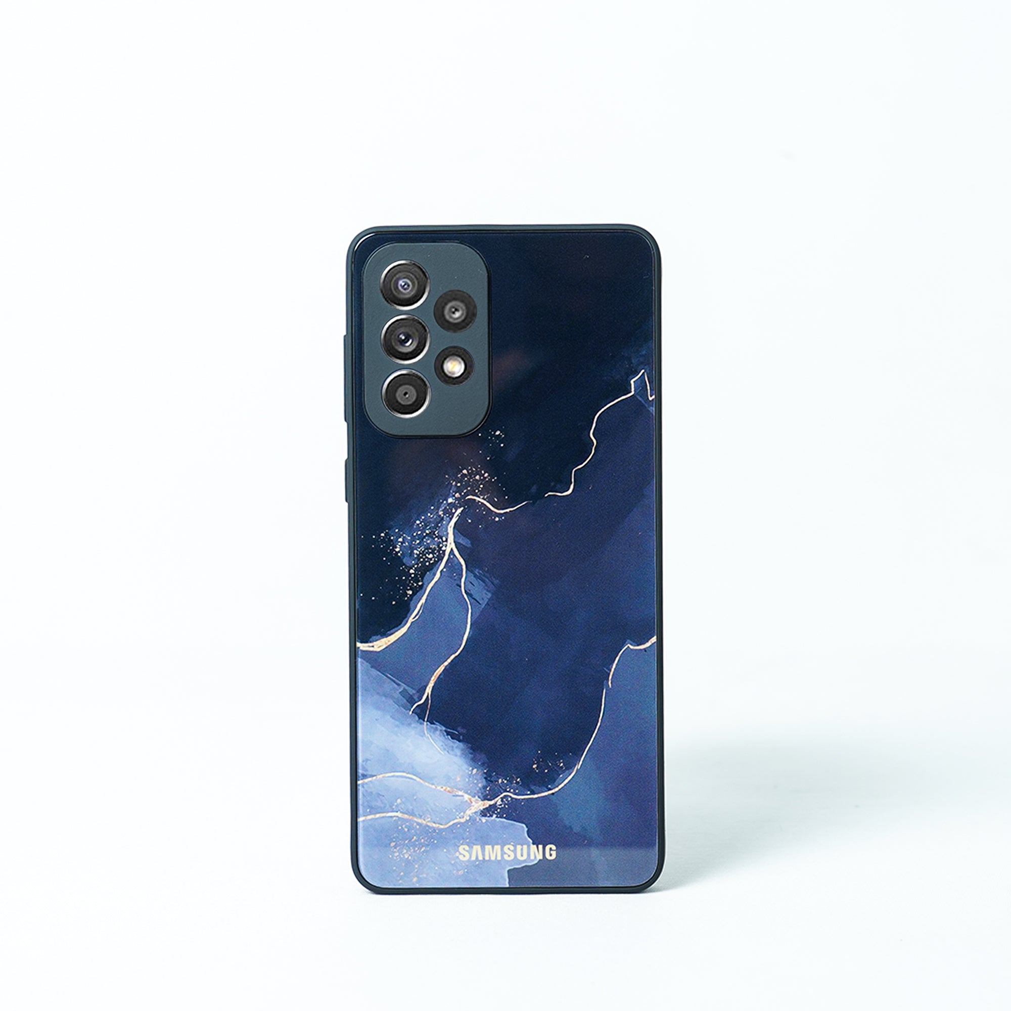 Galaxy Series Lightning Pattern Glass Back Case