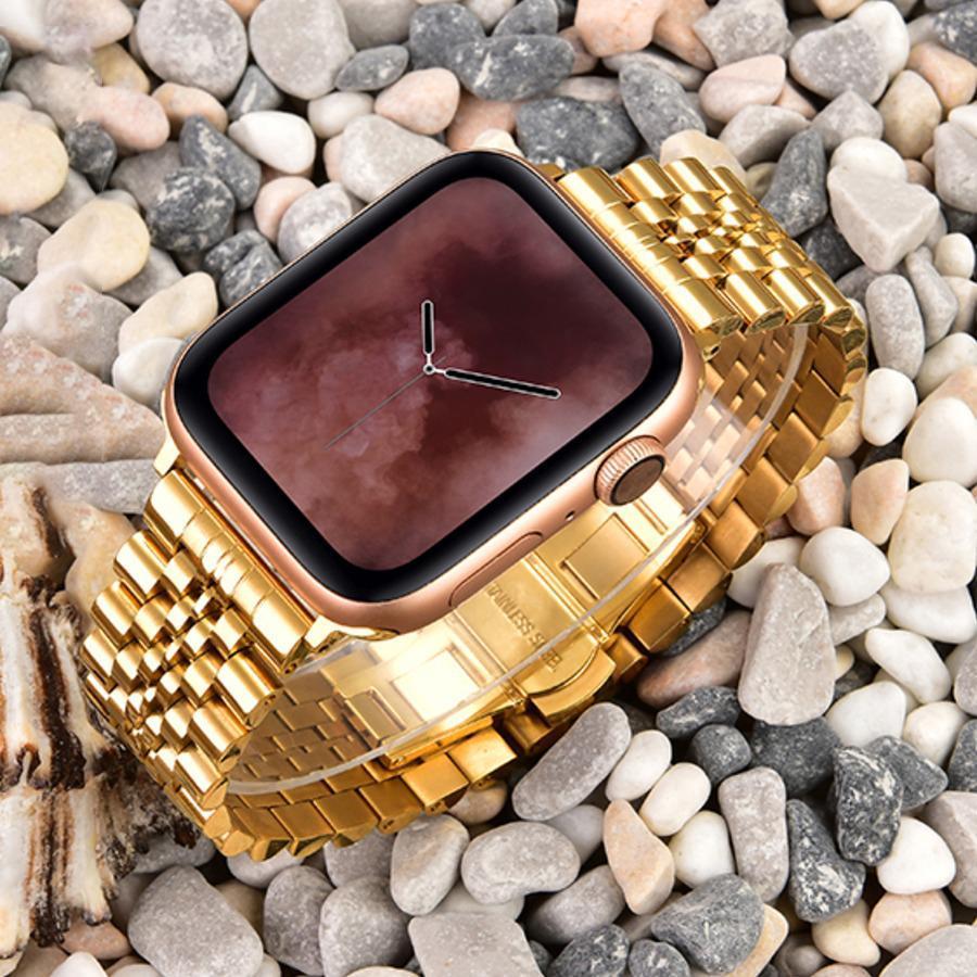 Coteetci ® Stainless Steel Band for Apple Watch [42/44/45/49 MM] - Golden