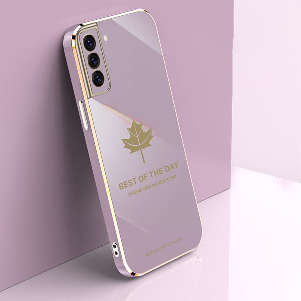 Galaxy Series Electroplating Mapple Leaf Soft Case